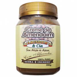 Creme de amendoim com alfarroba 390g (Amendoim & Cia)