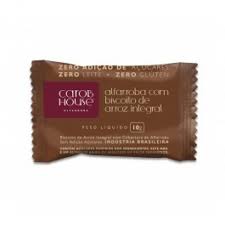 Alfarroba com biscoito integral de arroz 10g (Carob House)