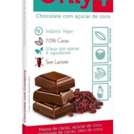 Chocolate 70% Cacau com Cranberry...