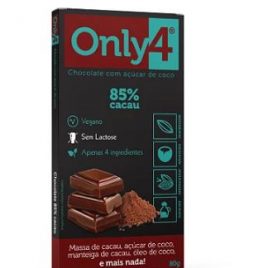 CHOCOLATE VEGANO 85% CACAU ONLY4...